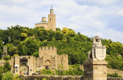 Tzarevetz fortress at Veliko Turnovo, Bulgaria.