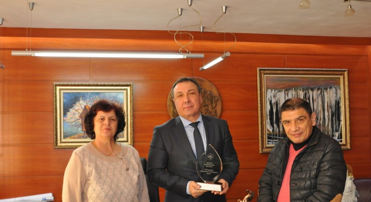 Кметът на Несебър бе удостоен от СБУ с награда за най-добър социален партьор за  2016 г