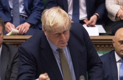epa08112195 A grab from a handout video made available by the UK Parliamentary Recording Unit shows British Prime Minister Boris Johnson speaking during Prime Minister Questions at the House of Commons in London, Britain, 08 January 2019.  EPA/UK PARLIAMENTARY RECORDING UNIT / HANDOUT MANDATORY CREDIT: UK PARLIAMENTARY RECORDING UNIT HANDOUT EDITORIAL USE ONLY/NO SALES