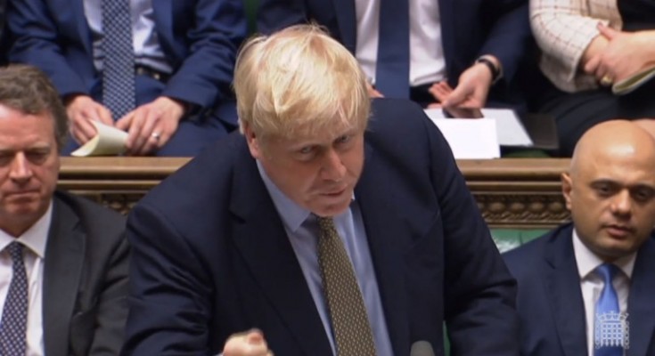 epa08112195 A grab from a handout video made available by the UK Parliamentary Recording Unit shows British Prime Minister Boris Johnson speaking during Prime Minister Questions at the House of Commons in London, Britain, 08 January 2019.  EPA/UK PARLIAMENTARY RECORDING UNIT / HANDOUT MANDATORY CREDIT: UK PARLIAMENTARY RECORDING UNIT HANDOUT EDITORIAL USE ONLY/NO SALES