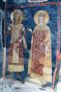 Цар Константин Асен тих и царица Ирина от НМ Боянската църква  (1)