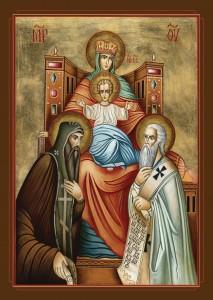 Св. Богородица със светите братя Кирил и Методий (3)