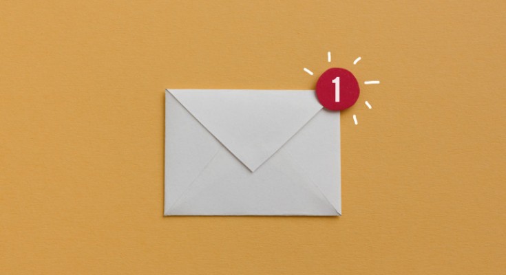 Notification concept, useful image for newsletter and email marketing topics