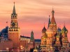 St. Basil's Cathedral and the Spassky Tower of the Moscow Kremlin